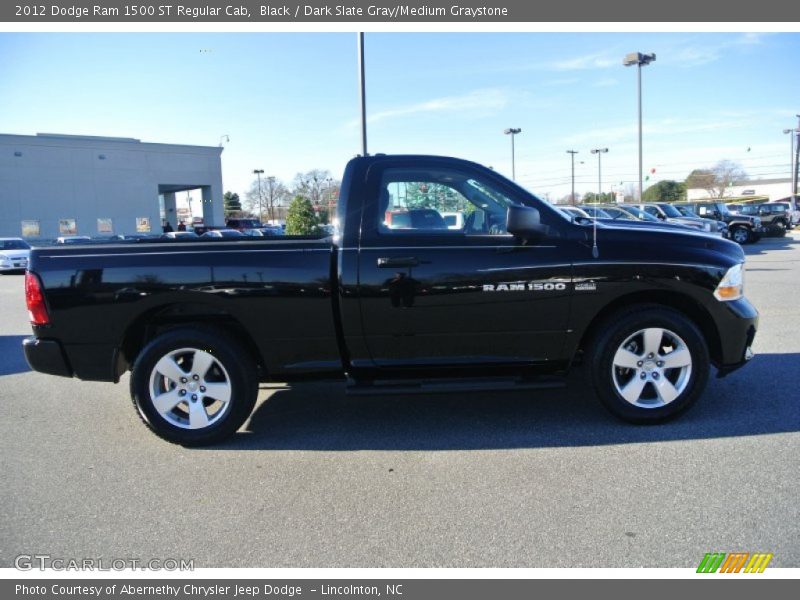 Black / Dark Slate Gray/Medium Graystone 2012 Dodge Ram 1500 ST Regular Cab