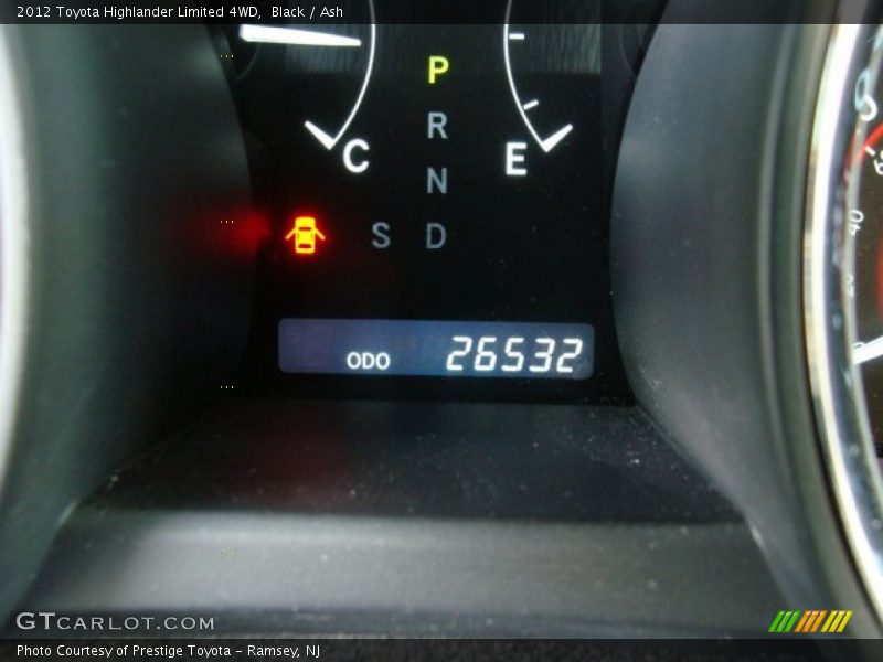 Black / Ash 2012 Toyota Highlander Limited 4WD