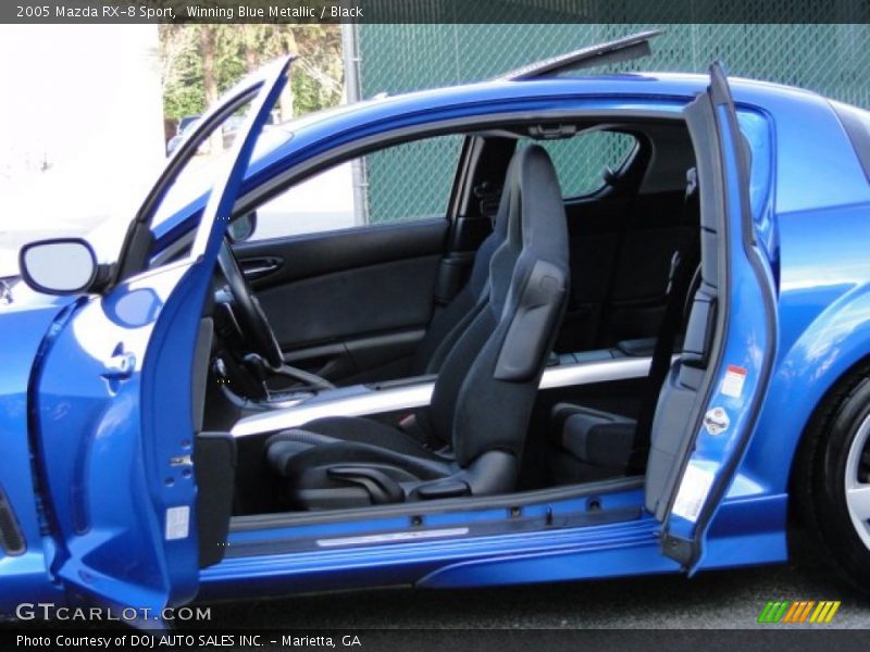 Winning Blue Metallic / Black 2005 Mazda RX-8 Sport