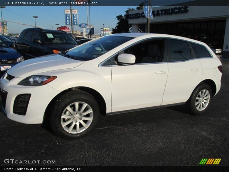 Crystal White Pearl Mica / Sand 2011 Mazda CX-7 i SV