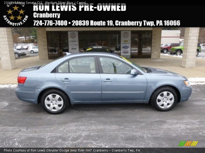 Medium Silver Blue / Camel 2009 Hyundai Sonata GLS