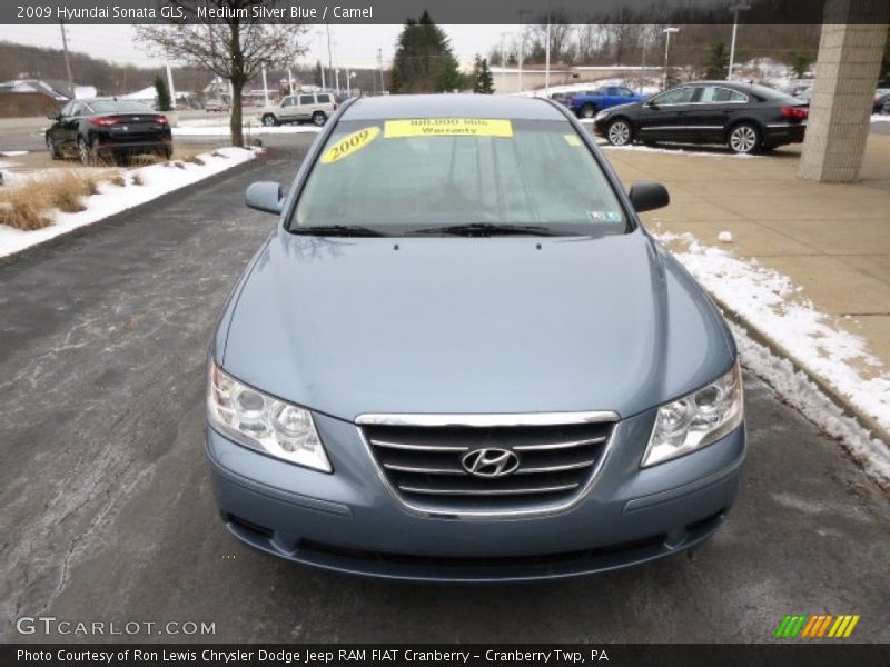 Medium Silver Blue / Camel 2009 Hyundai Sonata GLS