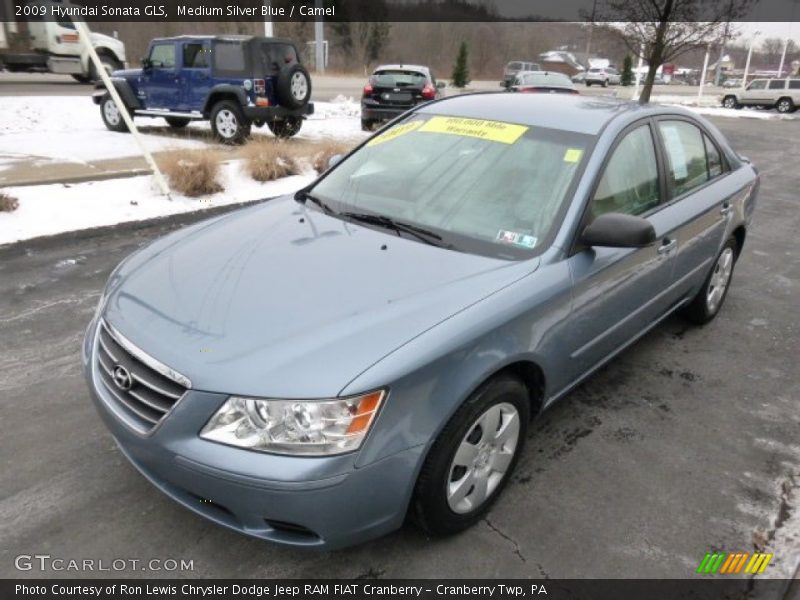 Medium Silver Blue / Camel 2009 Hyundai Sonata GLS