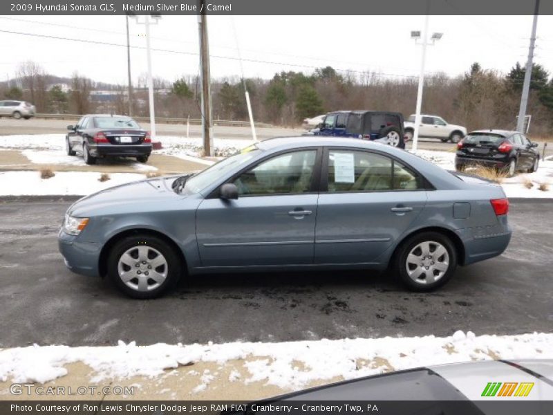 Medium Silver Blue / Camel 2009 Hyundai Sonata GLS