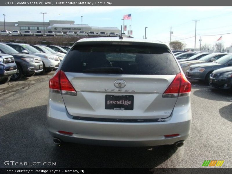 Classic Silver Metallic / Light Gray 2011 Toyota Venza V6 AWD