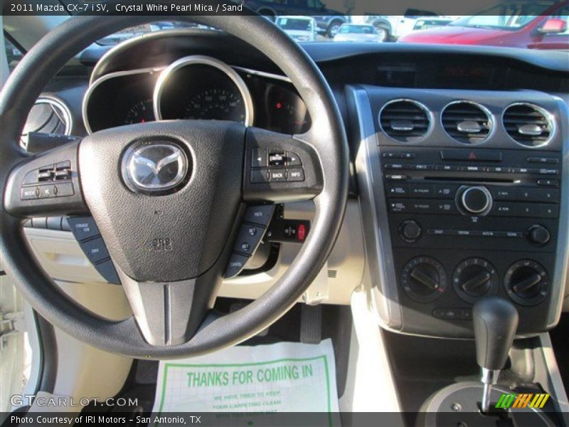 Crystal White Pearl Mica / Sand 2011 Mazda CX-7 i SV