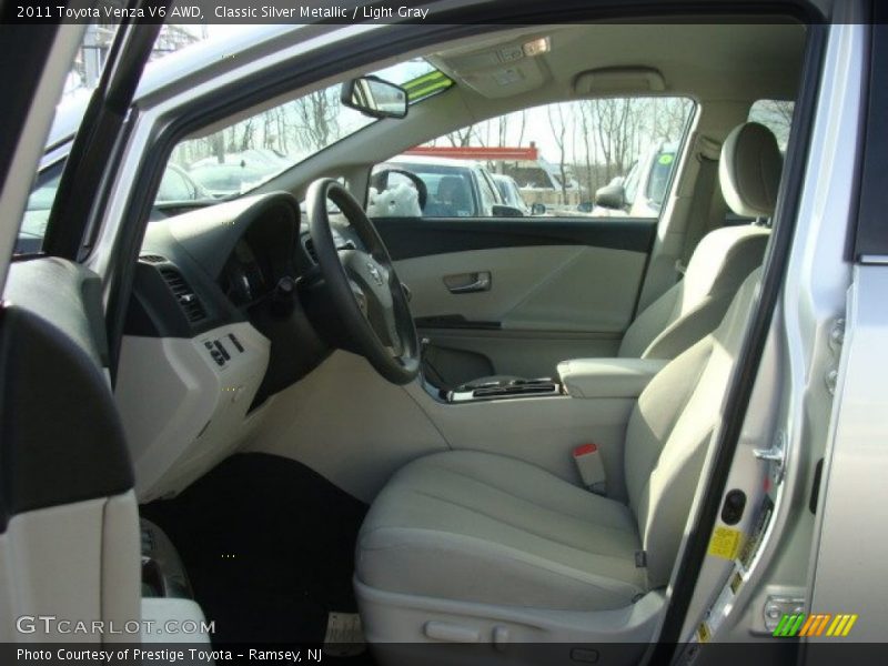 Classic Silver Metallic / Light Gray 2011 Toyota Venza V6 AWD