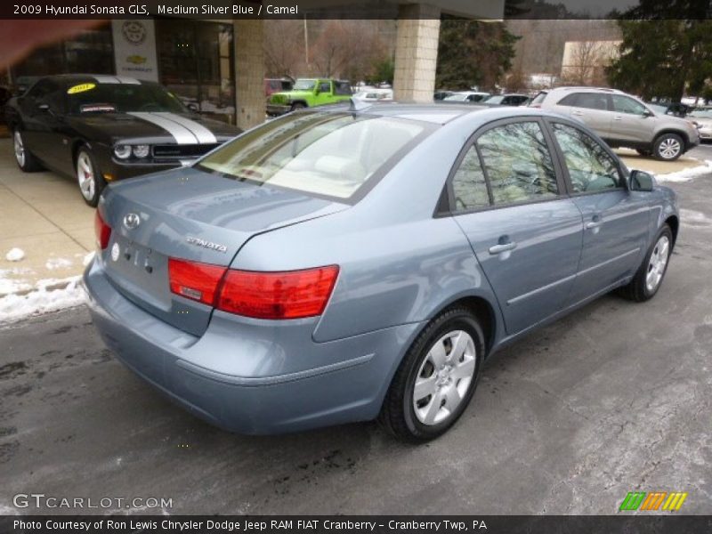 Medium Silver Blue / Camel 2009 Hyundai Sonata GLS