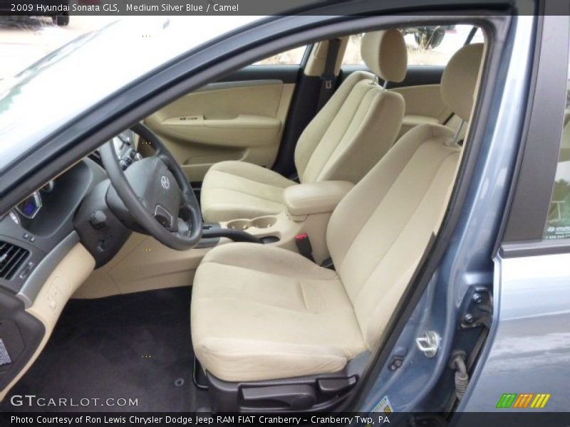 Medium Silver Blue / Camel 2009 Hyundai Sonata GLS