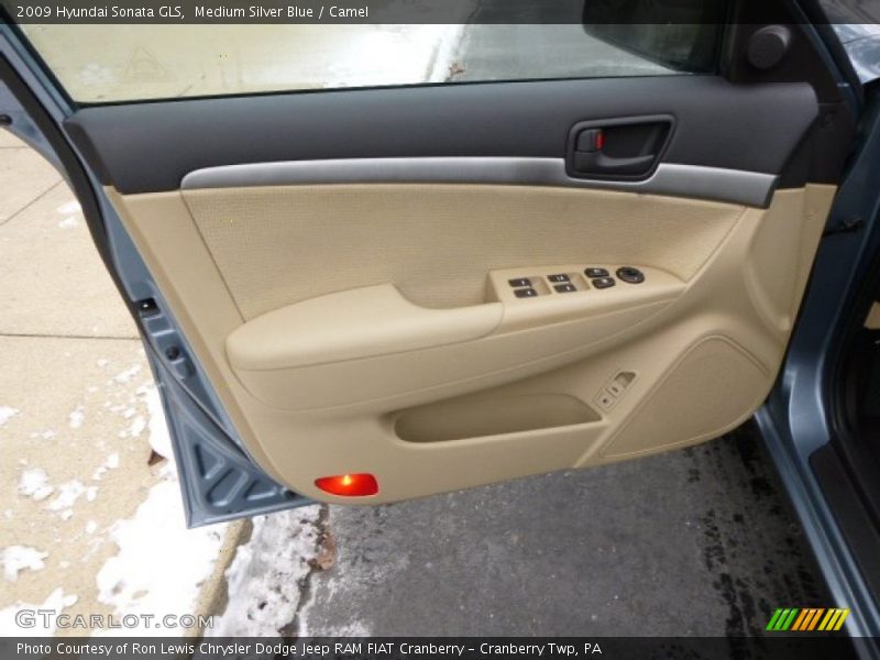 Medium Silver Blue / Camel 2009 Hyundai Sonata GLS