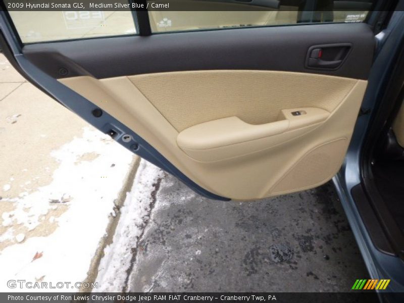 Medium Silver Blue / Camel 2009 Hyundai Sonata GLS