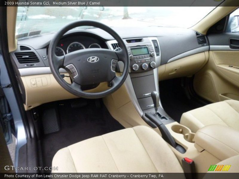 Medium Silver Blue / Camel 2009 Hyundai Sonata GLS