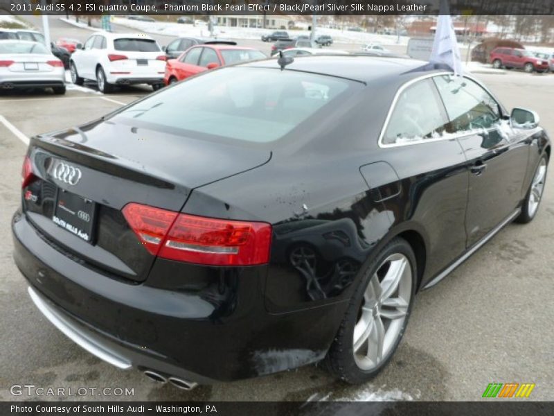 Phantom Black Pearl Effect / Black/Pearl Silver Silk Nappa Leather 2011 Audi S5 4.2 FSI quattro Coupe