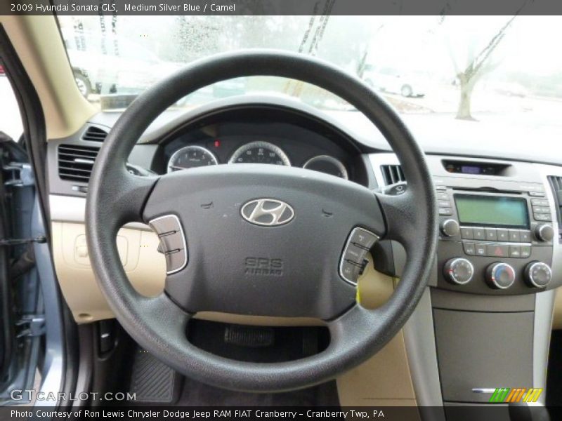 Medium Silver Blue / Camel 2009 Hyundai Sonata GLS
