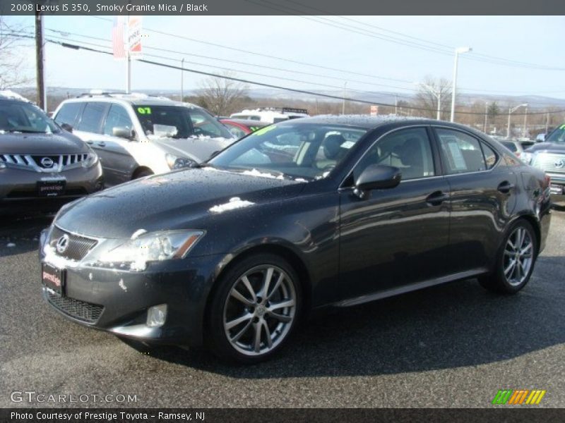 Smoky Granite Mica / Black 2008 Lexus IS 350
