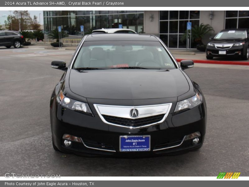 Crystal Black Pearl / Graystone 2014 Acura TL Advance SH-AWD