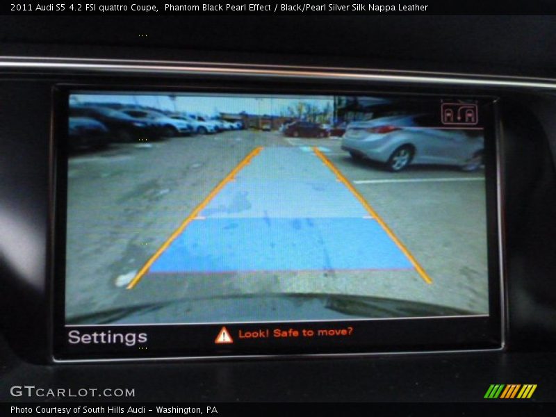 Phantom Black Pearl Effect / Black/Pearl Silver Silk Nappa Leather 2011 Audi S5 4.2 FSI quattro Coupe