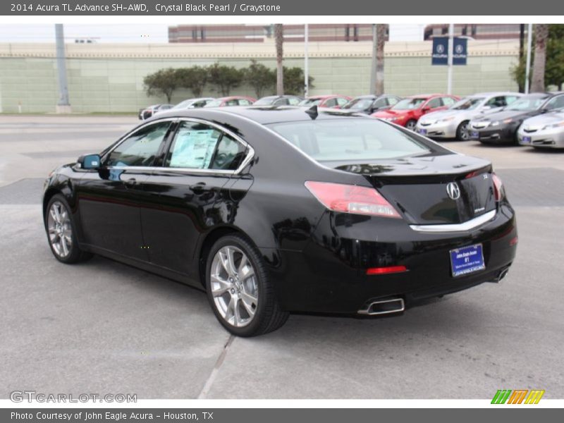 Crystal Black Pearl / Graystone 2014 Acura TL Advance SH-AWD