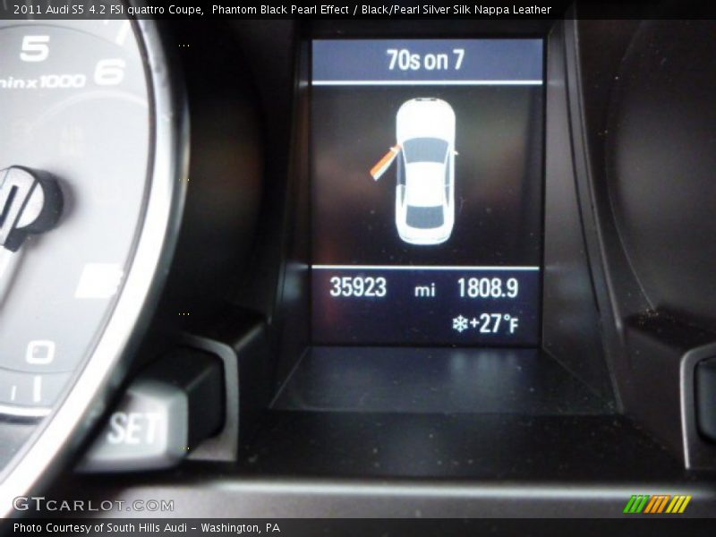 Phantom Black Pearl Effect / Black/Pearl Silver Silk Nappa Leather 2011 Audi S5 4.2 FSI quattro Coupe