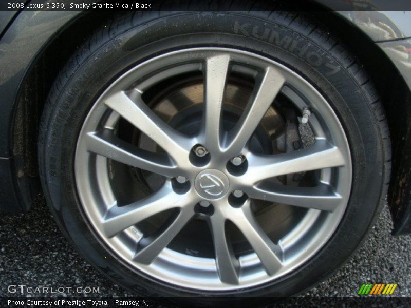 Smoky Granite Mica / Black 2008 Lexus IS 350
