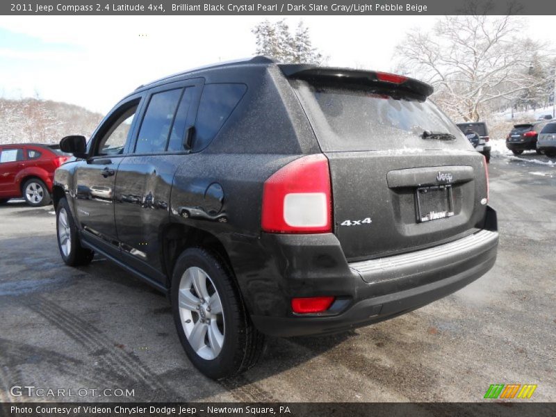 Brilliant Black Crystal Pearl / Dark Slate Gray/Light Pebble Beige 2011 Jeep Compass 2.4 Latitude 4x4