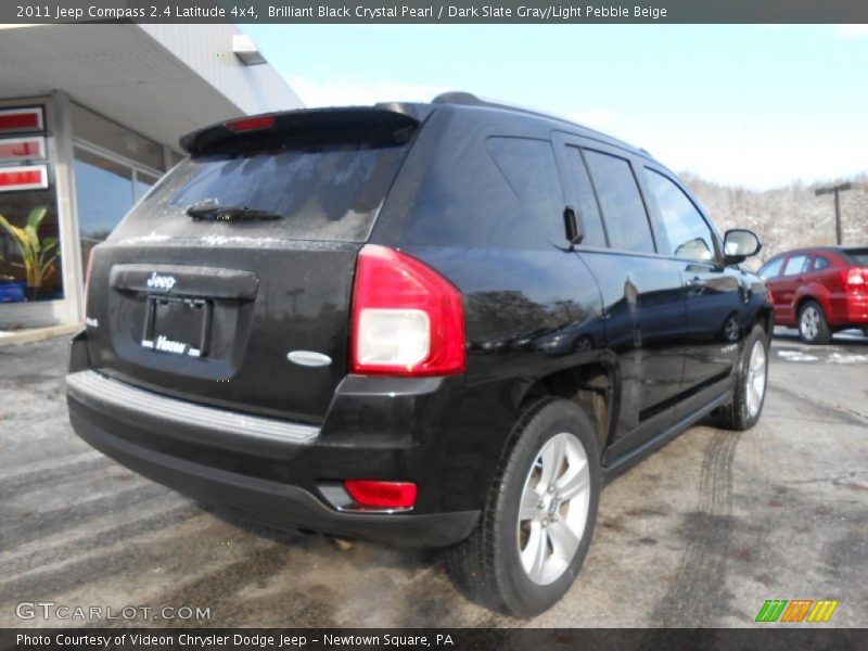 Brilliant Black Crystal Pearl / Dark Slate Gray/Light Pebble Beige 2011 Jeep Compass 2.4 Latitude 4x4