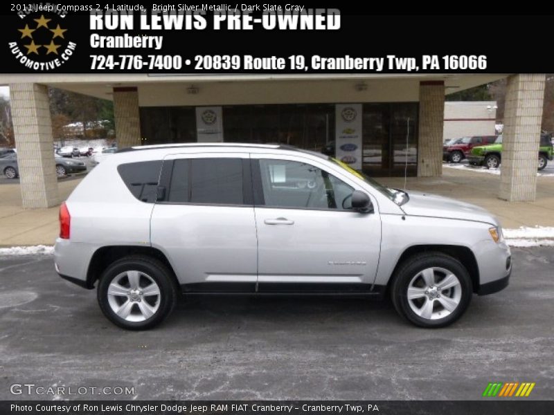 Bright Silver Metallic / Dark Slate Gray 2011 Jeep Compass 2.4 Latitude