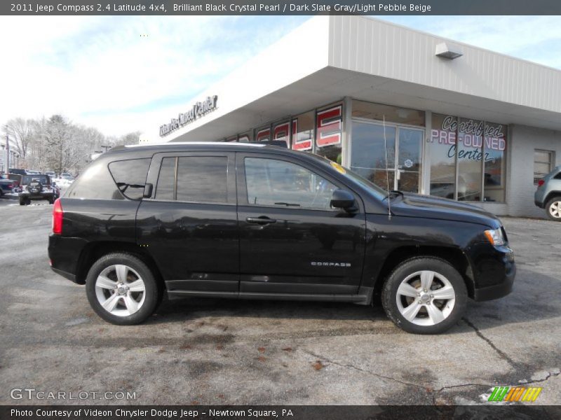Brilliant Black Crystal Pearl / Dark Slate Gray/Light Pebble Beige 2011 Jeep Compass 2.4 Latitude 4x4