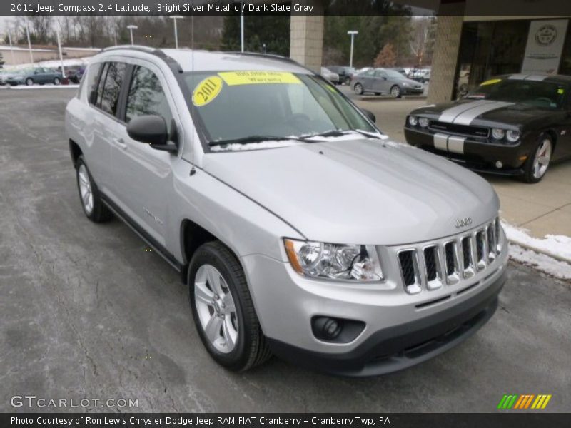 Bright Silver Metallic / Dark Slate Gray 2011 Jeep Compass 2.4 Latitude