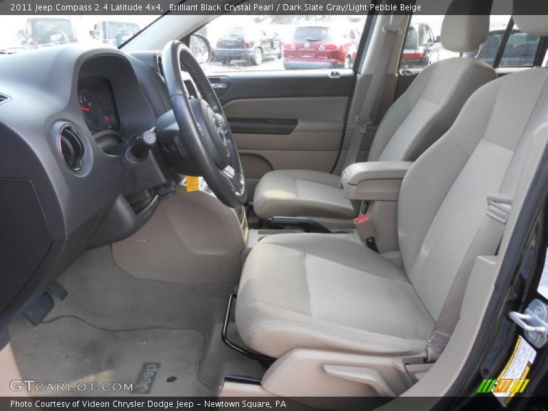 Brilliant Black Crystal Pearl / Dark Slate Gray/Light Pebble Beige 2011 Jeep Compass 2.4 Latitude 4x4