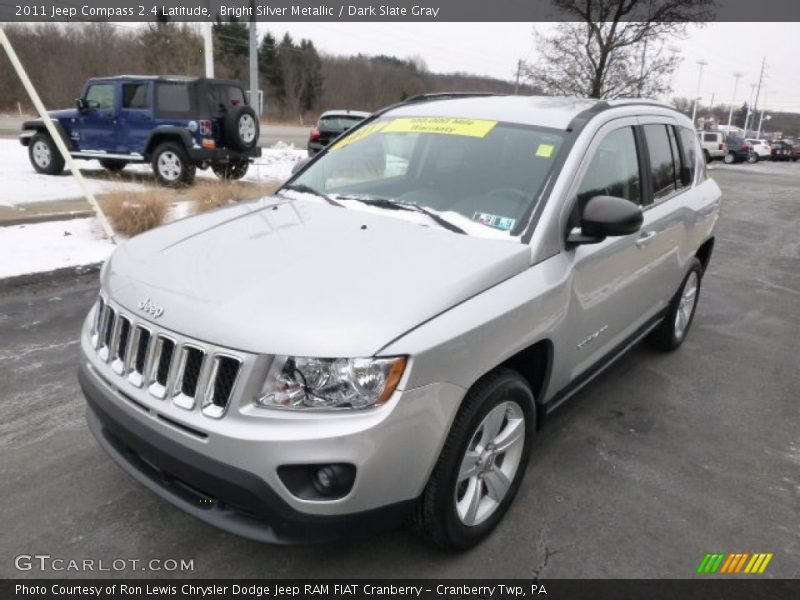 Bright Silver Metallic / Dark Slate Gray 2011 Jeep Compass 2.4 Latitude