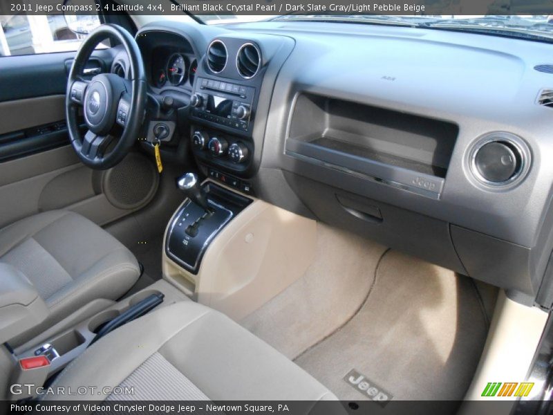 Brilliant Black Crystal Pearl / Dark Slate Gray/Light Pebble Beige 2011 Jeep Compass 2.4 Latitude 4x4