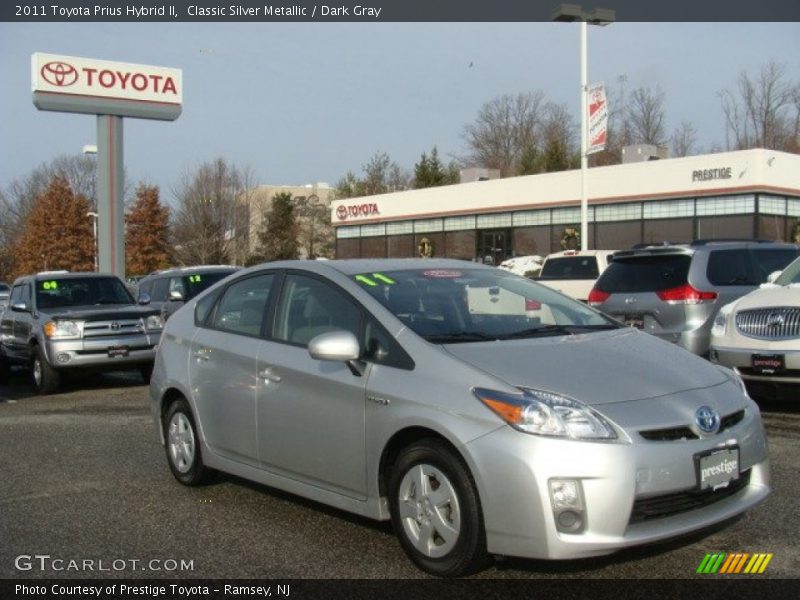 Classic Silver Metallic / Dark Gray 2011 Toyota Prius Hybrid II