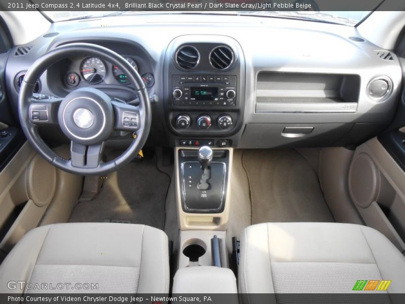 Brilliant Black Crystal Pearl / Dark Slate Gray/Light Pebble Beige 2011 Jeep Compass 2.4 Latitude 4x4