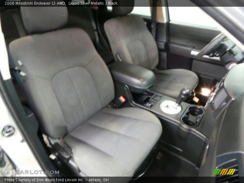 Liquid Silver Metallic / Black 2008 Mitsubishi Endeavor LS AWD