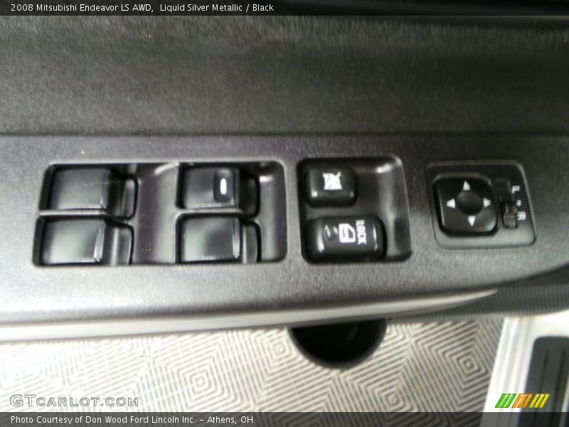 Liquid Silver Metallic / Black 2008 Mitsubishi Endeavor LS AWD