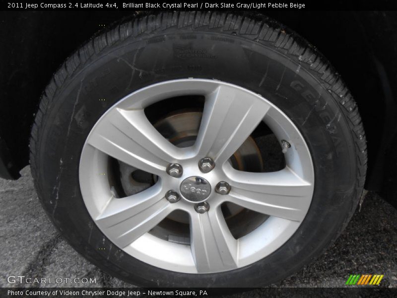Brilliant Black Crystal Pearl / Dark Slate Gray/Light Pebble Beige 2011 Jeep Compass 2.4 Latitude 4x4