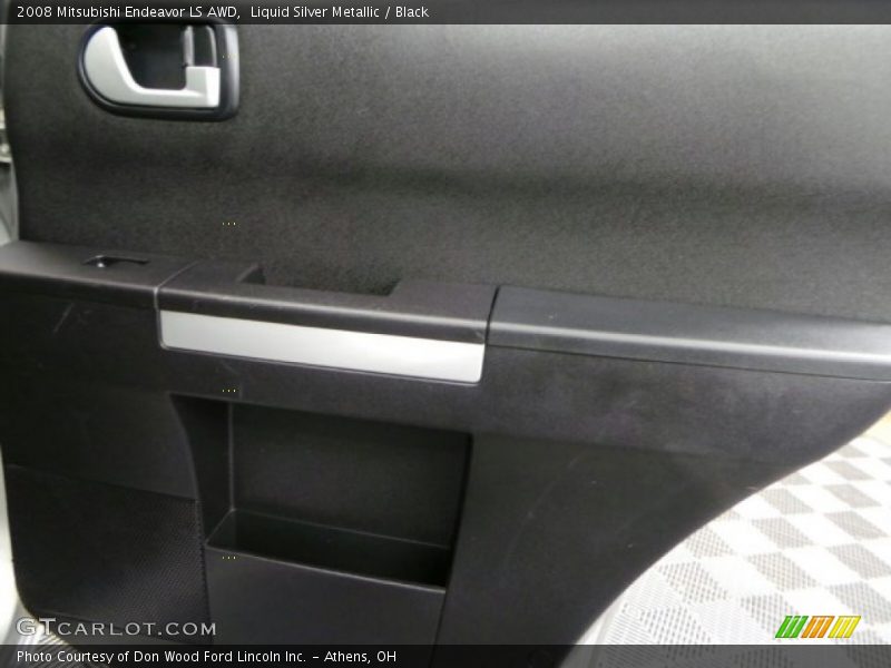 Liquid Silver Metallic / Black 2008 Mitsubishi Endeavor LS AWD