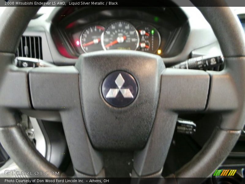 Liquid Silver Metallic / Black 2008 Mitsubishi Endeavor LS AWD