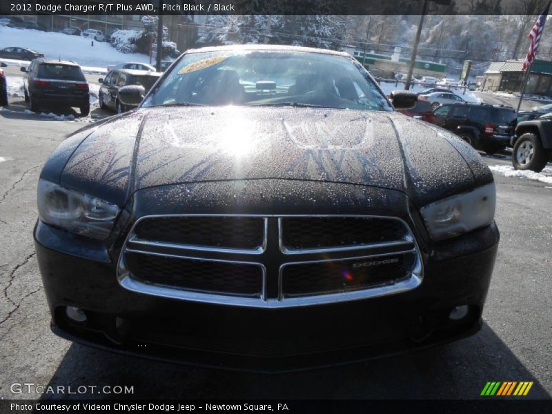 Pitch Black / Black 2012 Dodge Charger R/T Plus AWD