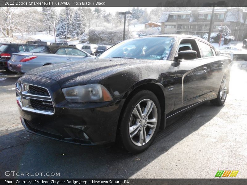 Pitch Black / Black 2012 Dodge Charger R/T Plus AWD