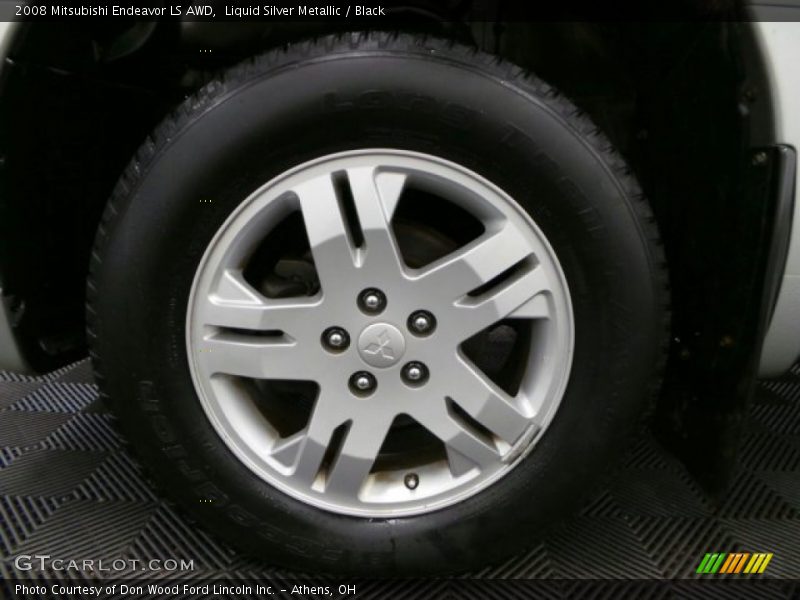 Liquid Silver Metallic / Black 2008 Mitsubishi Endeavor LS AWD