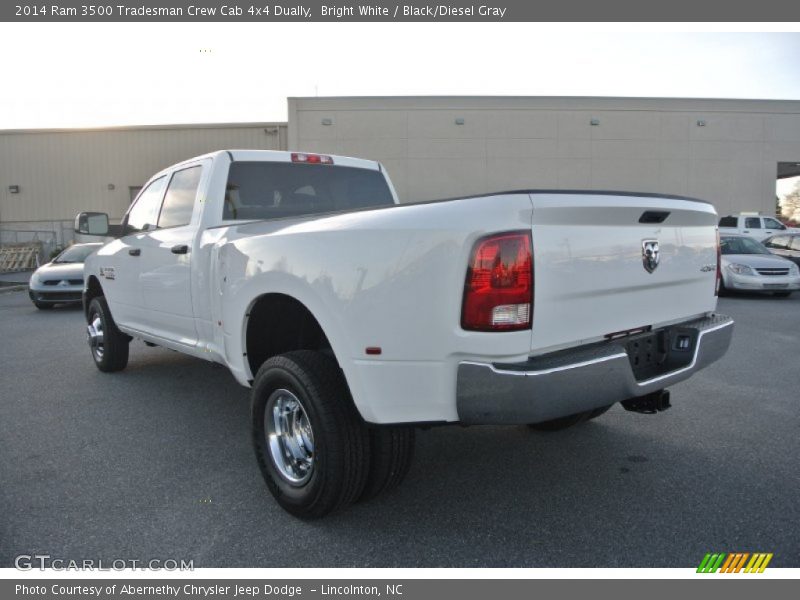 Bright White / Black/Diesel Gray 2014 Ram 3500 Tradesman Crew Cab 4x4 Dually