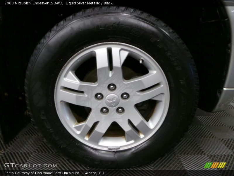 Liquid Silver Metallic / Black 2008 Mitsubishi Endeavor LS AWD