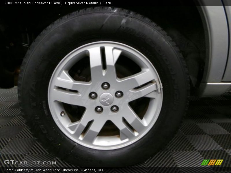 Liquid Silver Metallic / Black 2008 Mitsubishi Endeavor LS AWD