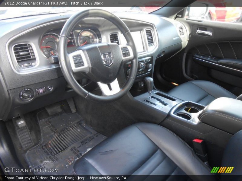 Black Interior - 2012 Charger R/T Plus AWD 