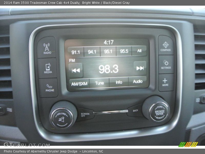 Bright White / Black/Diesel Gray 2014 Ram 3500 Tradesman Crew Cab 4x4 Dually