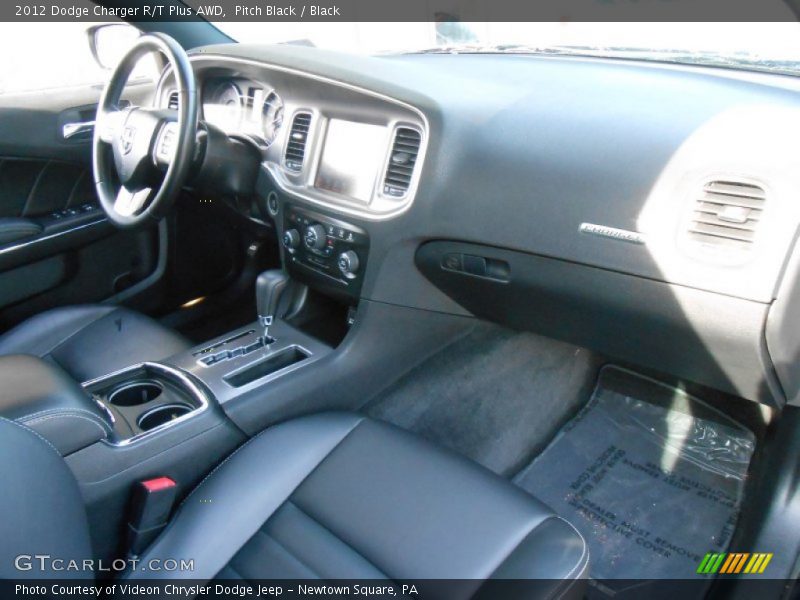 Pitch Black / Black 2012 Dodge Charger R/T Plus AWD