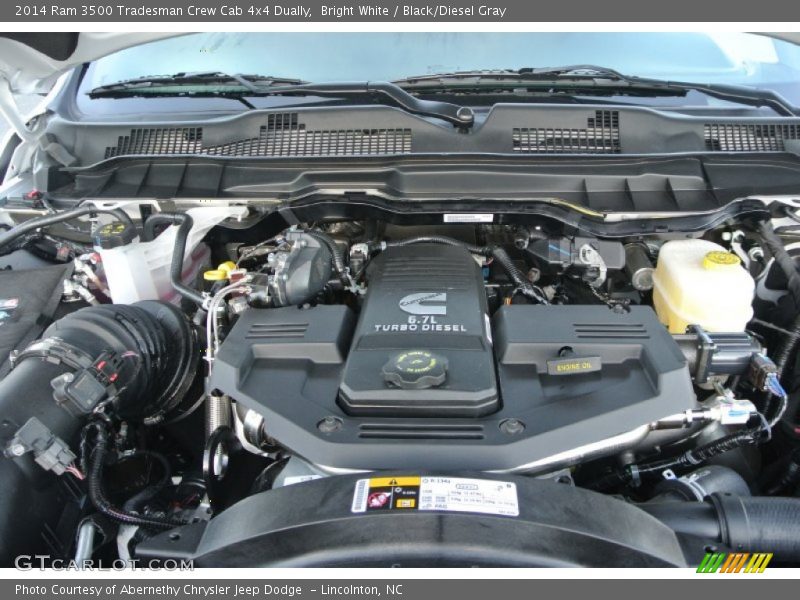  2014 3500 Tradesman Crew Cab 4x4 Dually Engine - 6.7 Liter OHV 24-Valve Cummins Turbo-Diesel Inline 6 Cylinder