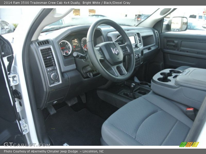 Bright White / Black/Diesel Gray 2014 Ram 3500 Tradesman Crew Cab 4x4 Dually
